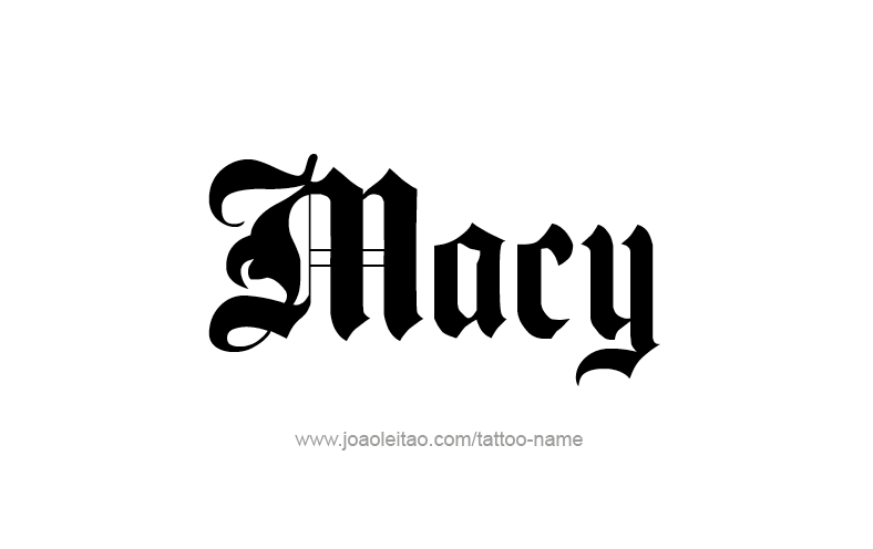 Tattoo Design Name Macy   