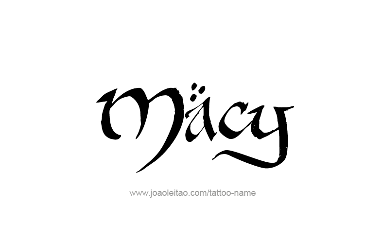 Tattoo Design Name Macy   