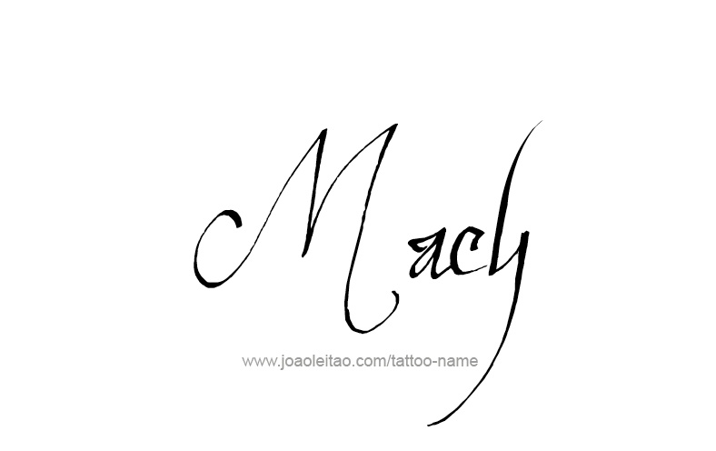 Tattoo Design Name Macy   