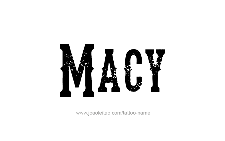 Tattoo Design Name Macy   