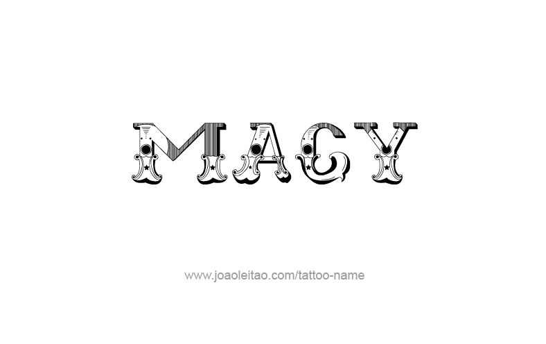 Tattoo Design Name Macy   