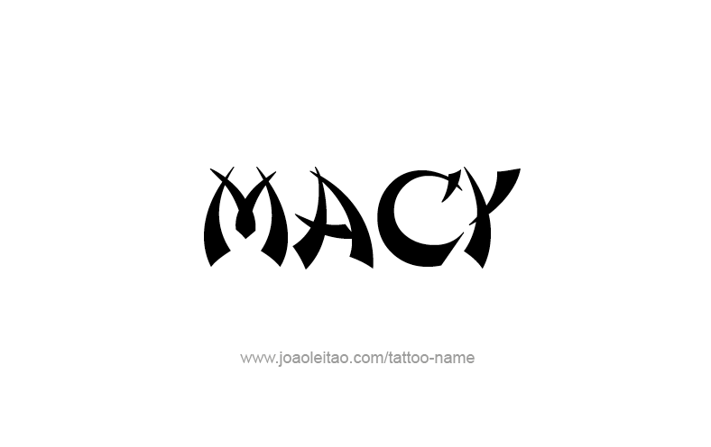 Tattoo Design Name Macy