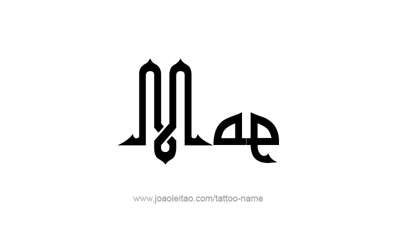 Tattoo Design Name Mae   