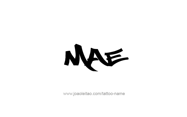 Tattoo Design Name Mae   