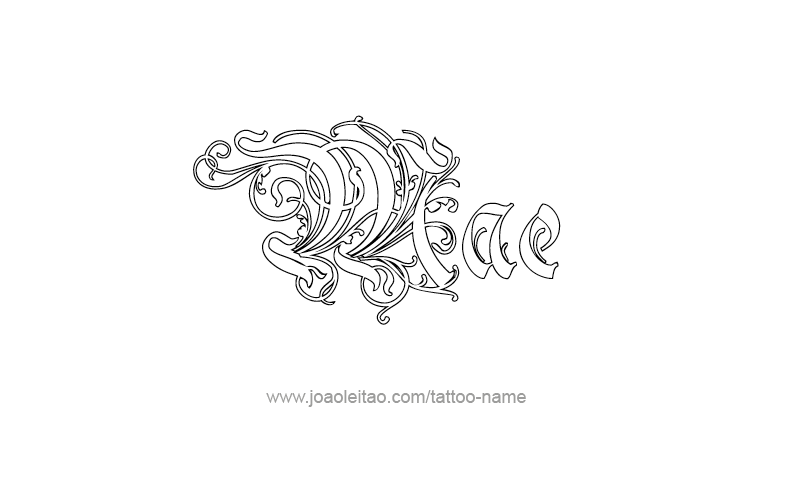 Tattoo Design Name Mae   