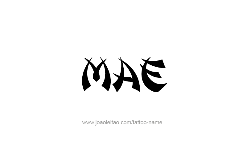 Tattoo Design Name Mae