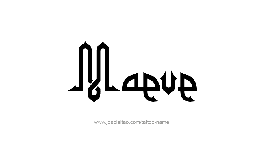 Tattoo Design Name Maeve   