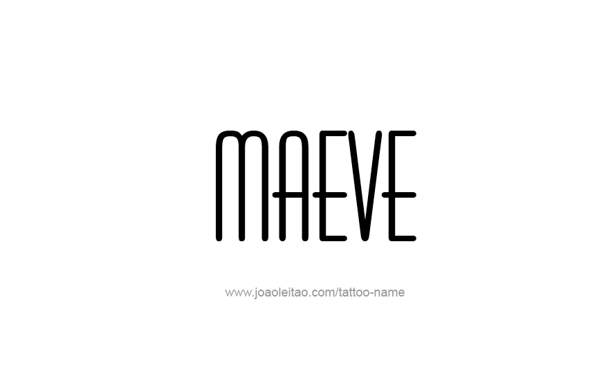 Tattoo Design Name Maeve   