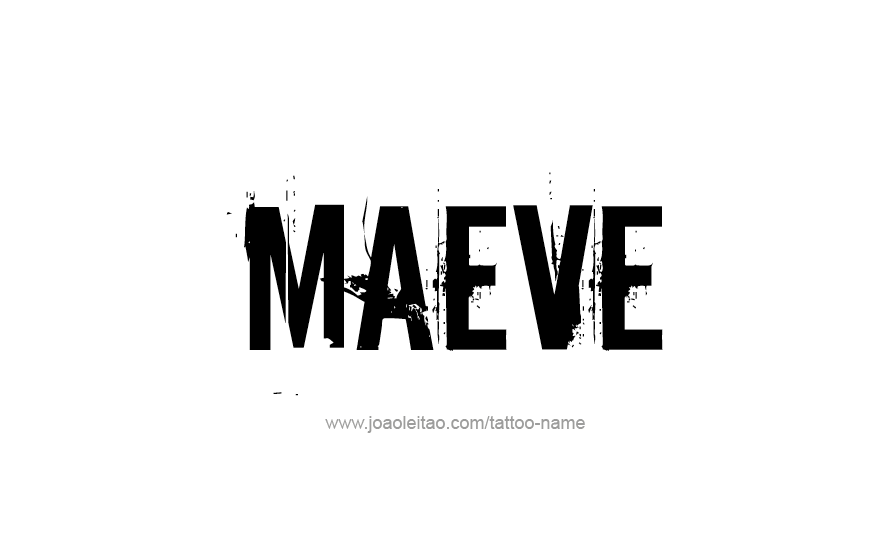 Tattoo Design Name Maeve   