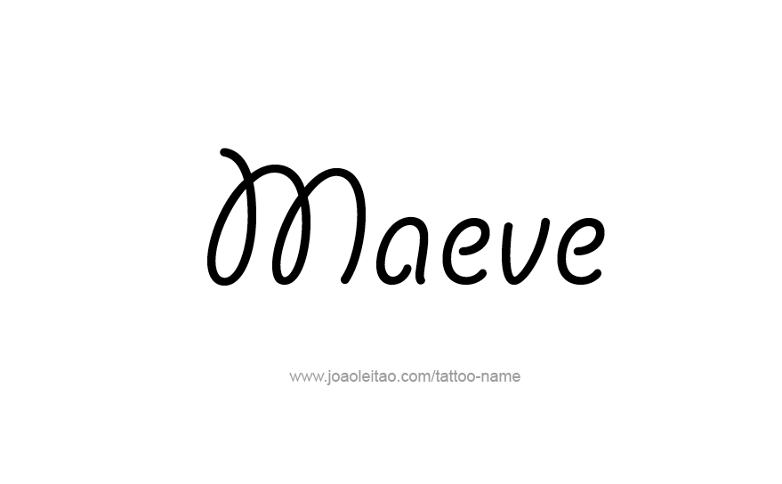 Tattoo Design Name Maeve   