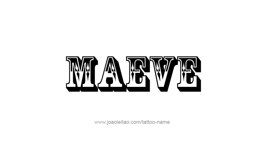 Tattoo Design Name Maeve   