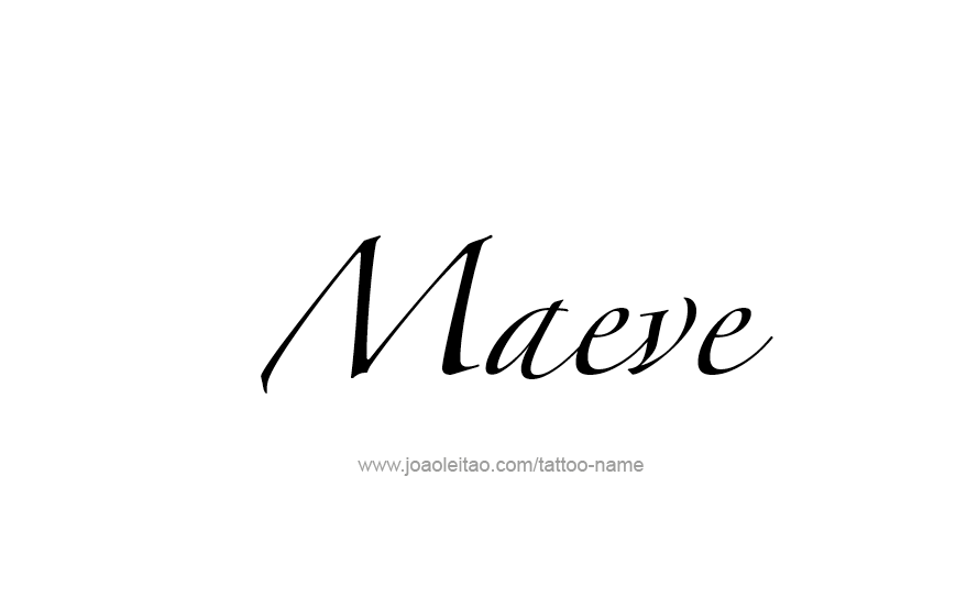 Tattoo Design Name Maeve   