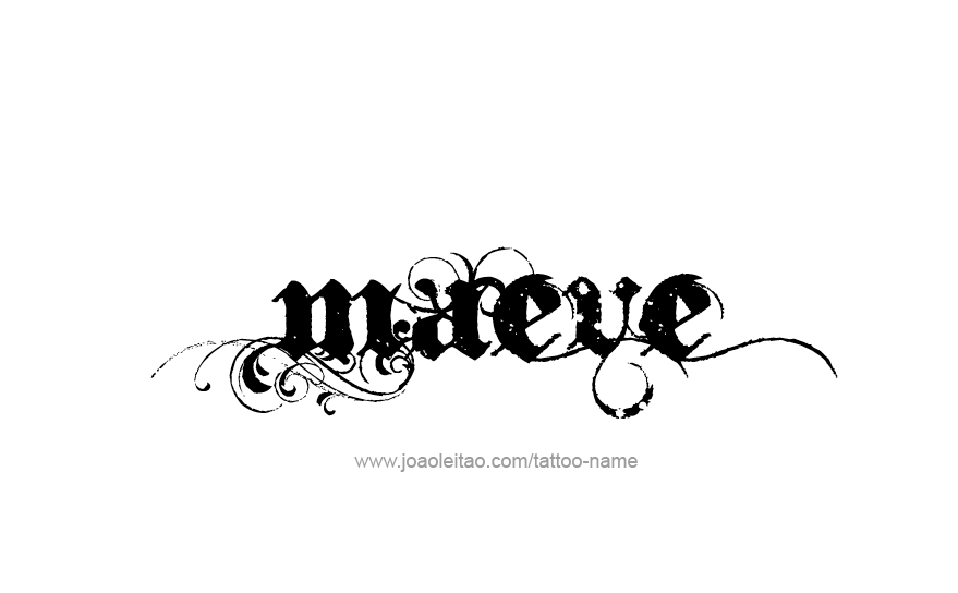 Tattoo Design Name Maeve   