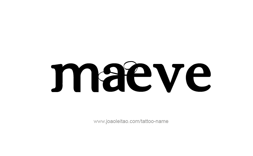 Tattoo Design Name Maeve   