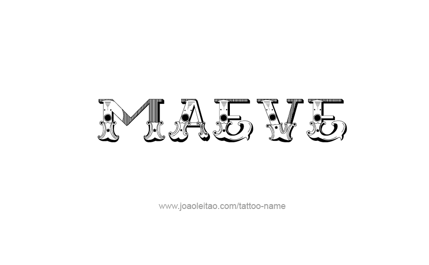 Tattoo Design Name Maeve   