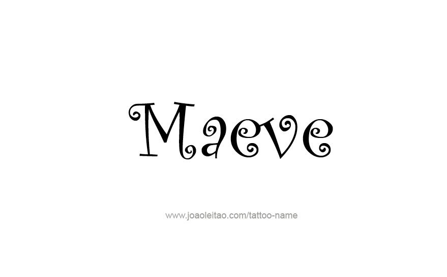 Tattoo Design Name Maeve   