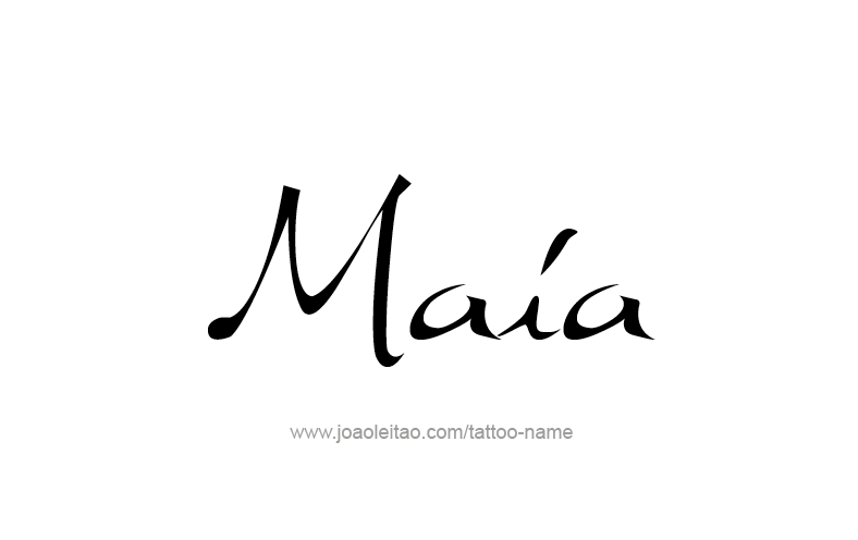 Tattoo Design Name Maia   