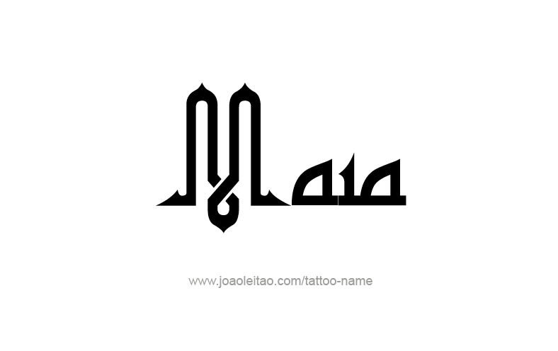 Tattoo Design Name Maia   