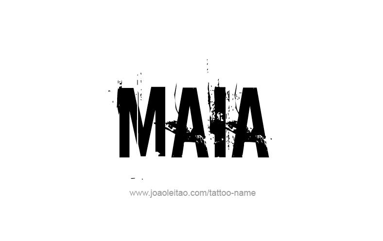 Tattoo Design Name Maia   