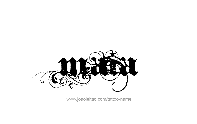 Tattoo Design Name Maia   