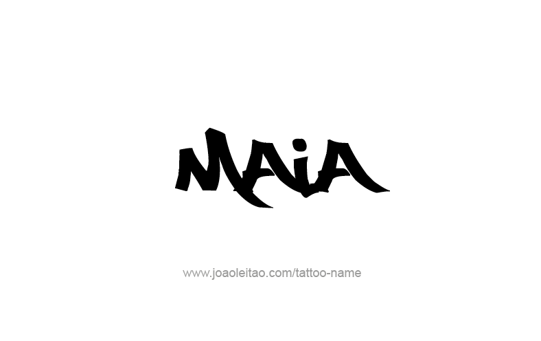 Tattoo Design Name Maia   