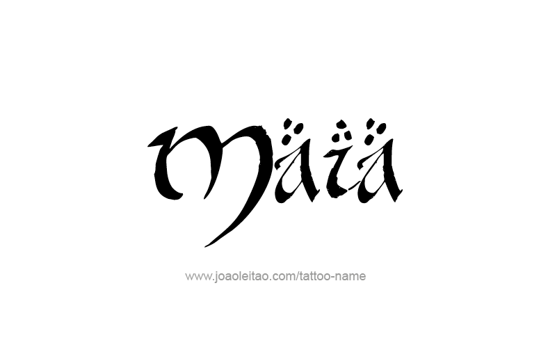 Tattoo Design Name Maia   