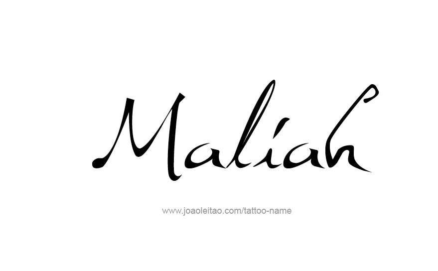 Tattoo Design Name Maliah   