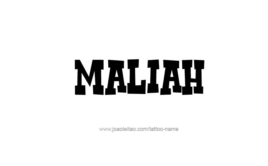 Tattoo Design Name Maliah   