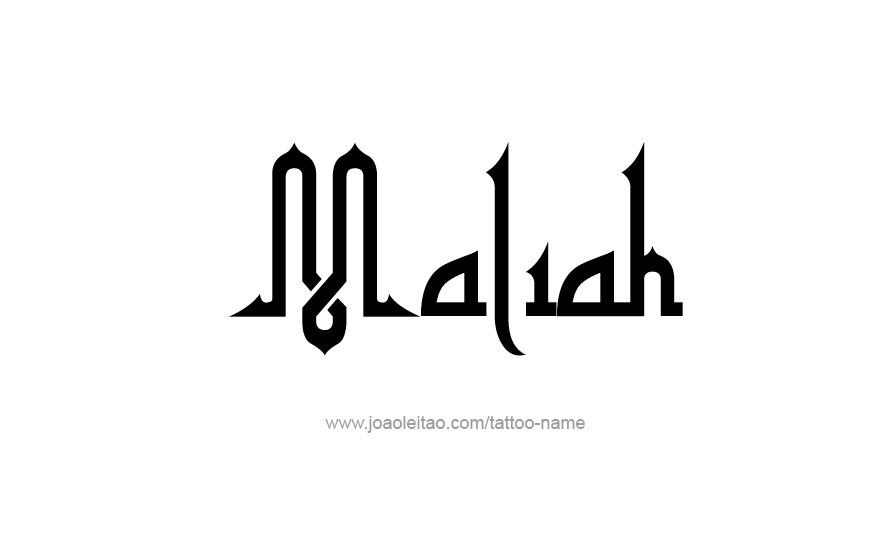 Tattoo Design Name Maliah   