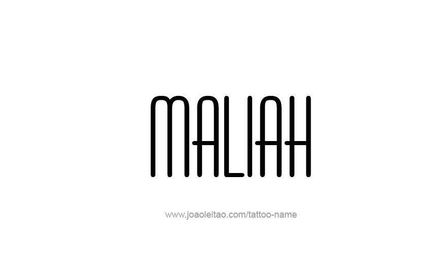 Tattoo Design Name Maliah   