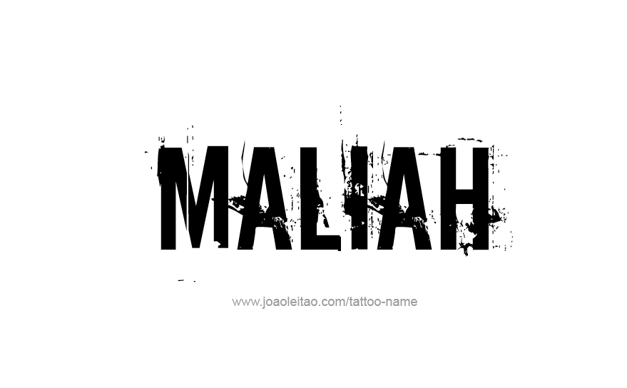 Tattoo Design Name Maliah   