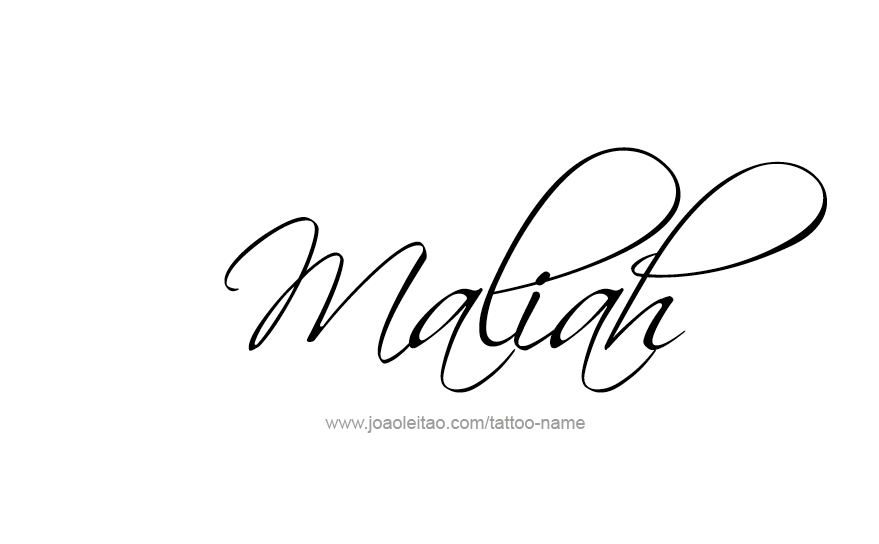 Tattoo Design Name Maliah   