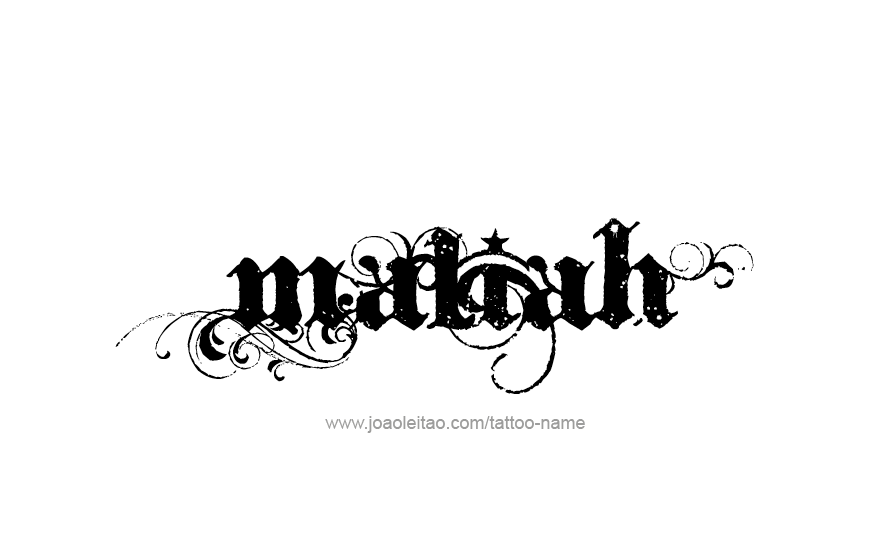 Tattoo Design Name Maliah   