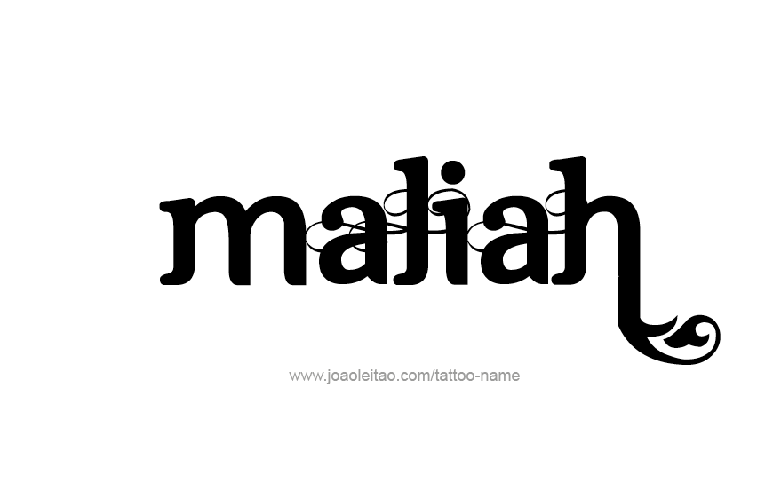 Tattoo Design Name Maliah   