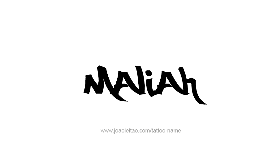 Tattoo Design Name Maliah   