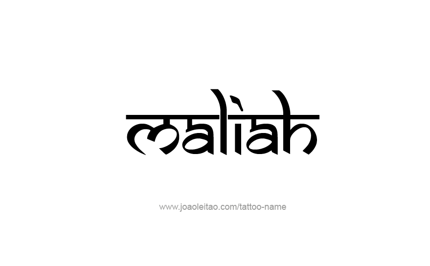 Tattoo Design Name Maliah   