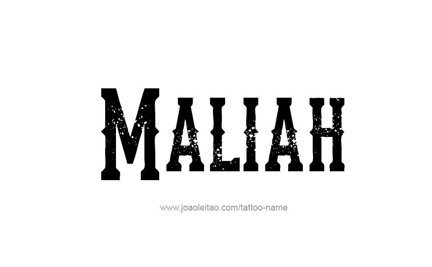 Tattoo Design Name Maliah   