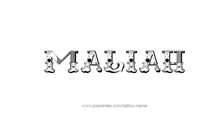 Tattoo Design Name Maliah   