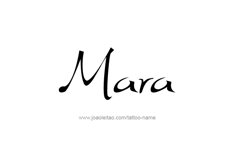 Tattoo Design Name Mara   