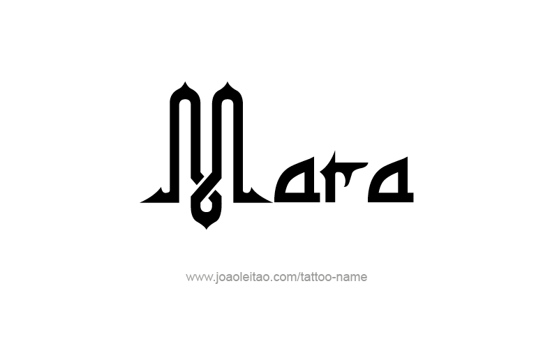 Tattoo Design Name Mara   