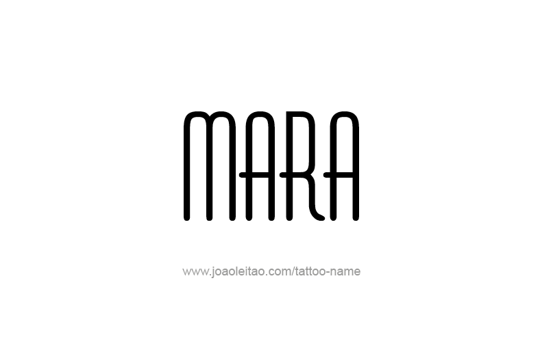 Tattoo Design Name Mara   