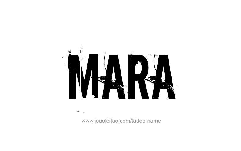 Tattoo Design Name Mara   