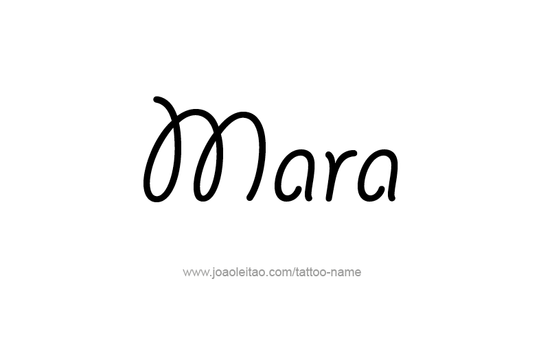 Tattoo Design Name Mara   