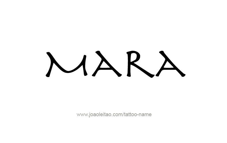 Tattoo Design Name Mara   