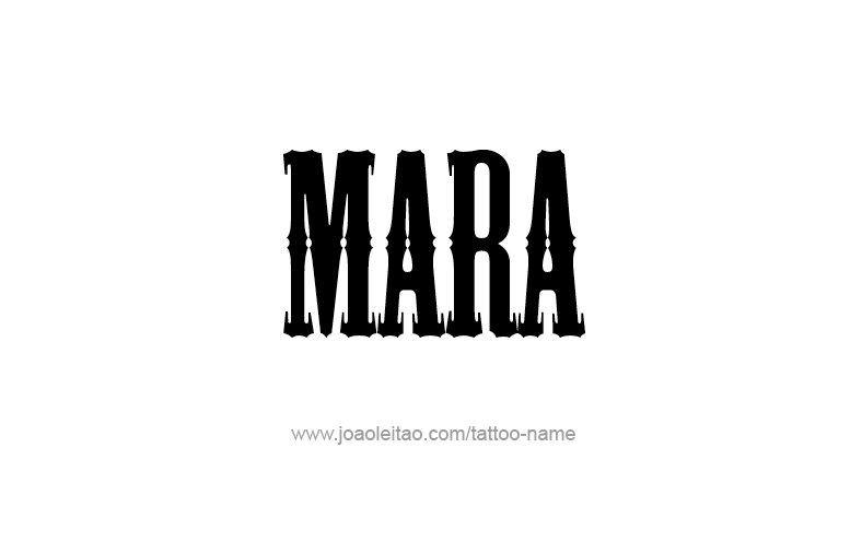 Tattoo Design Name Mara   