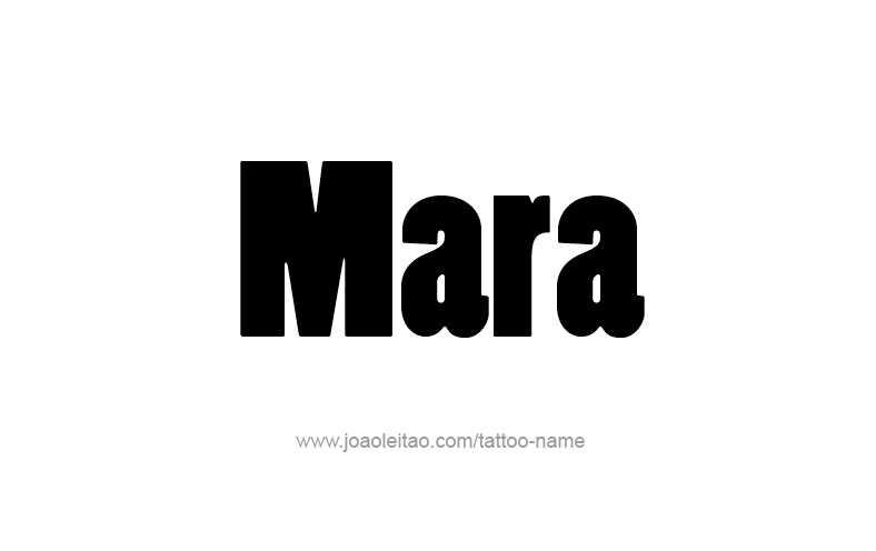 Tattoo Design Name Mara   