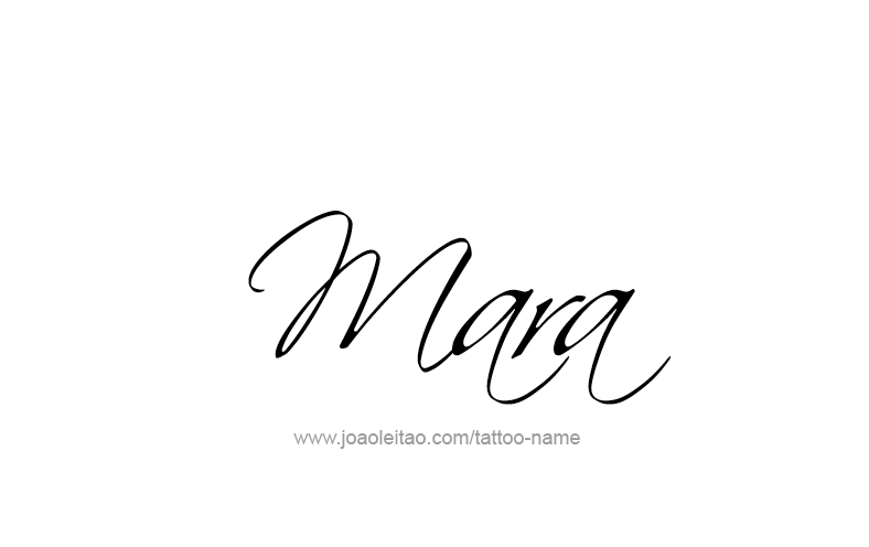 Tattoo Design Name Mara   