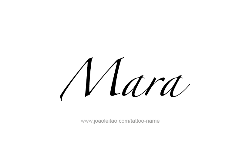 Tattoo Design Name Mara   