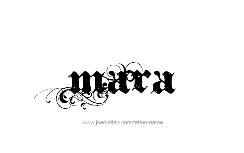 Tattoo Design Name Mara   