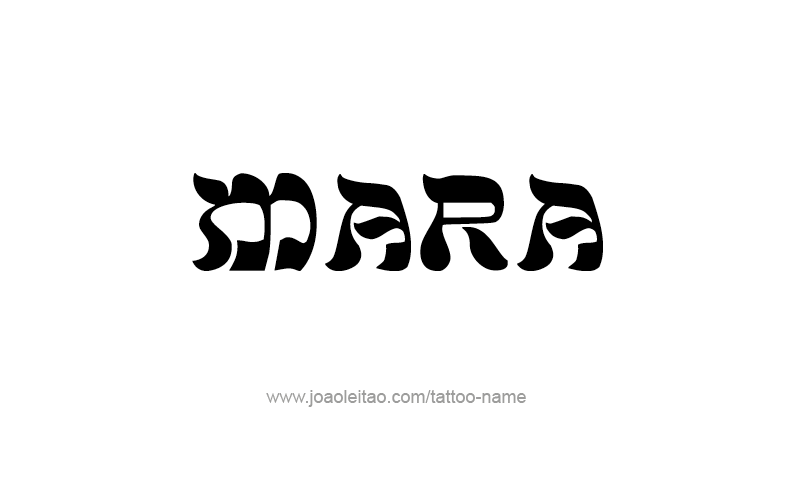 Tattoo Design Name Mara   